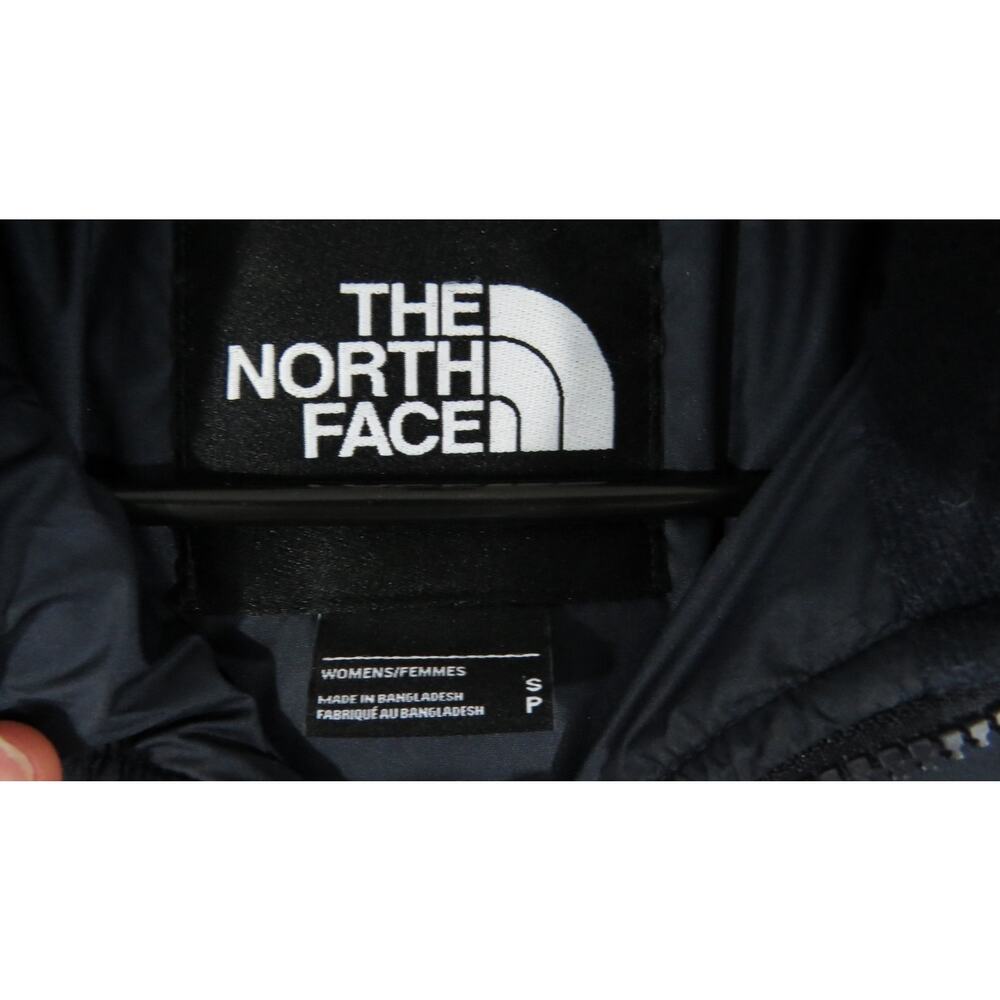 The North Face Womens Saikuru Puffer Jacket S Blue Black Full Zip Insulated Coat - Picture 2 of 13
